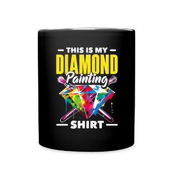 Accessories for Diamond Art Diamond Painter - Full Colour Mug - black - Front