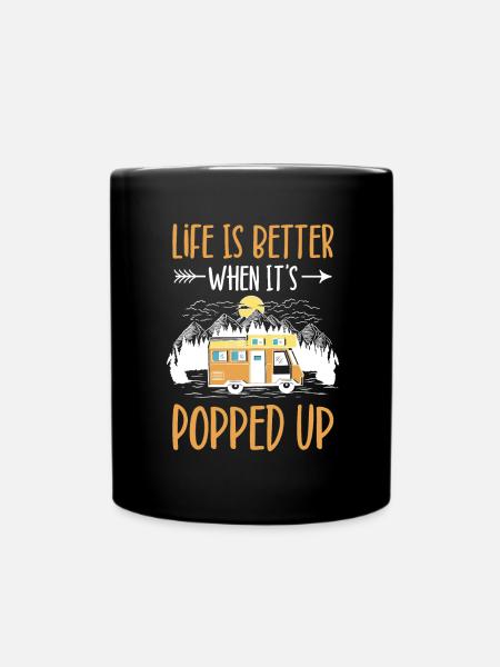 Wohnmobilzubehör Pop-up-camper - Tasse einfarbig - Schwarz