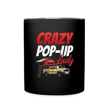 Motorhome accessories Pop-up camper - Full Colour Mug - black - Front