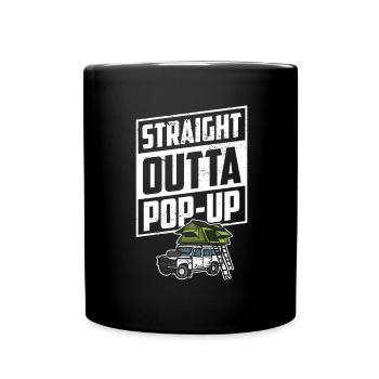 Motorhome accessories Pop-up camper - Full Colour Mug - black - Front
