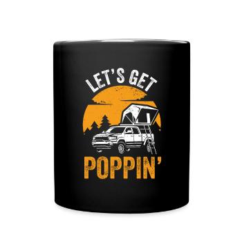 Motorhome accessories Pop-up camper - Full Colour Mug - black - Front