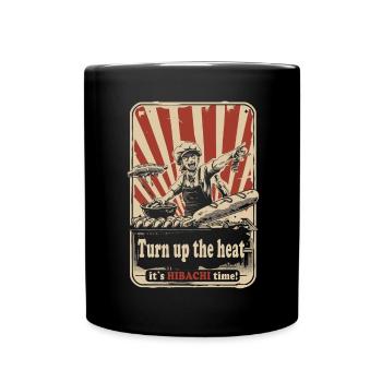 Hibachi Teppanyaki Bbq Japanese Cuisine - Full Colour Mug - black - Front