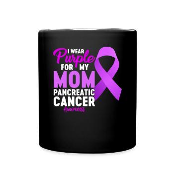 Je porte du violet pour ma mère Pancréas Disease Purple - Mug uni - noir - Devant