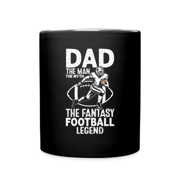 Papa L’homme Le mythe La légende Drôle Fantaisie - Mug uni - noir - Devant