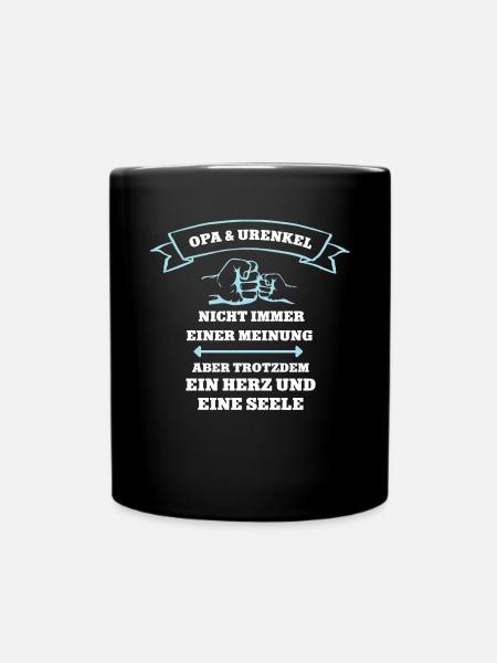 Enkel Uropa Enkelkind Partnerlook Team Opa Urenkel - Tasse einfarbig - Schwarz