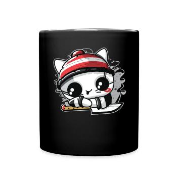 Hibachi Teppanyaki Bbq Japanese Cuisine - Full Colour Mug - black - Front