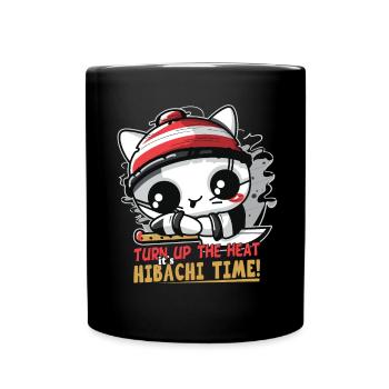 Hibachi Teppanyaki Bbq Japanese Cuisine - Full Colour Mug - black - Front
