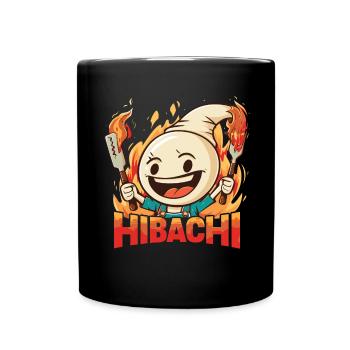 Hibachi Teppanyaki Bbq Japanese Cuisine - Full Colour Mug - black - Front