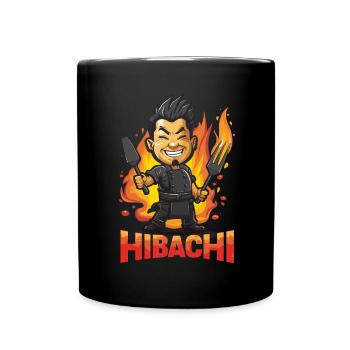 Hibachi Teppanyaki Bbq Japanese Cuisine - Full Colour Mug - black - Front