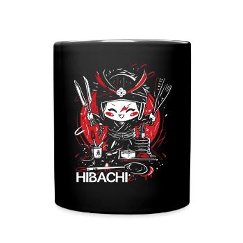 Hibachi Teppanyaki Bbq Japanese Cuisine - Full Colour Mug - black - Front