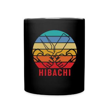 Hibachi Teppanyaki Bbq Japanese Cuisine - Full Colour Mug - black - Front