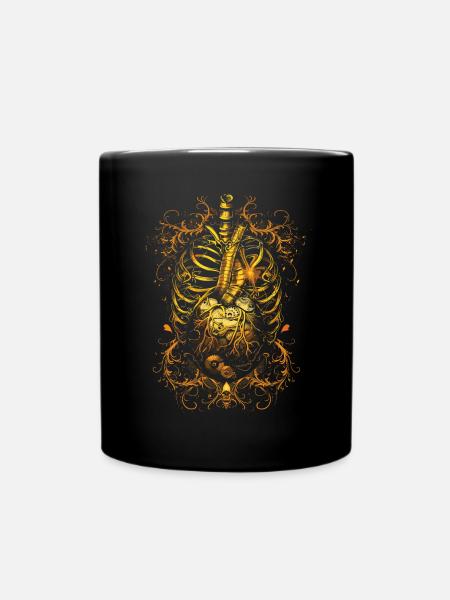 Steampunk Anatomy Steampunk Mechanical - Tasse einfarbig - Schwarz
