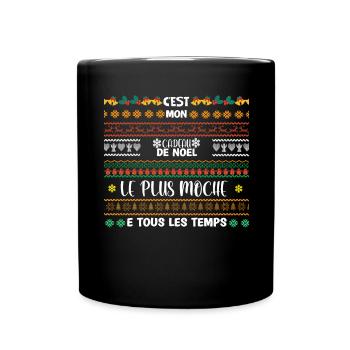 c'est mon cadeau de Noël le plus moche - Mug uni - noir - Devant