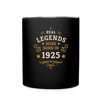 100th Birthday Real Legends are Born in 1925 - Full Colour Mug - black - Front