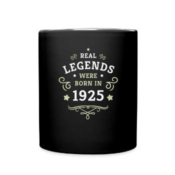 100th Birthday Real Legends are Born in 1925 - Full Colour Mug - black - Front