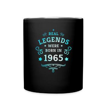 60e anniversaire Les légendes sont nées en 1965 - Mug uni - noir - Devant