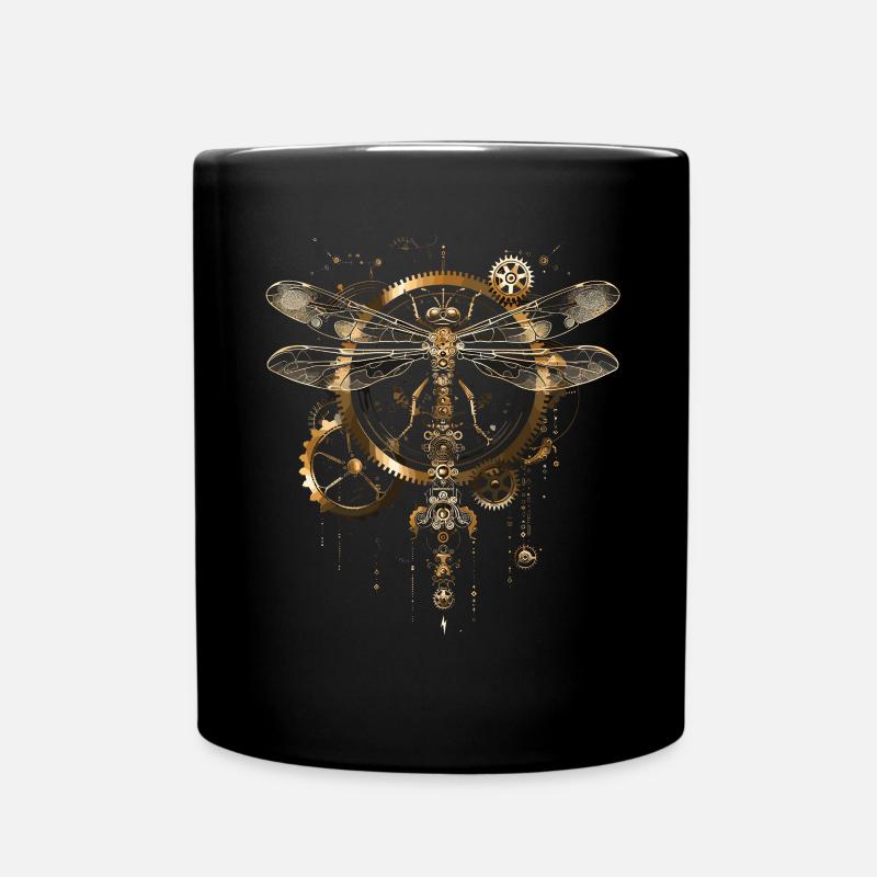 Libellule steampunk - Mug uni - noir