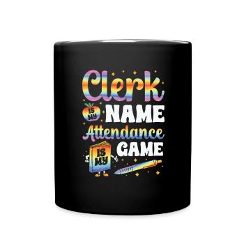 Secrétaire des présences - Mug uni - noir - Devant