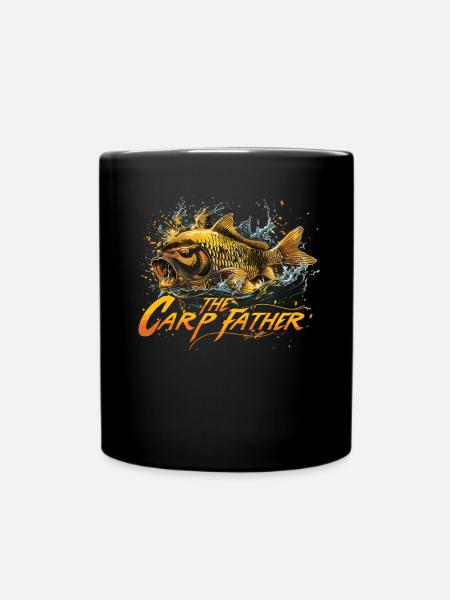 „the Carp Father“ Karpfenangeln - Tasse einfarbig - Schwarz