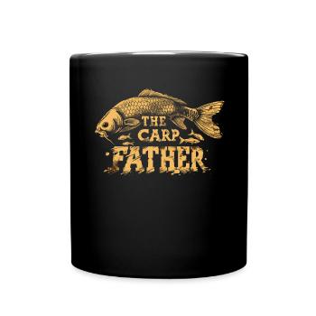 "the Carp Father" carp fishing - Full Colour Mug - black - Front