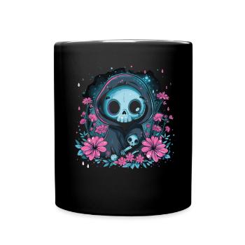 Kawaii Reaper Pastel Goth Cute Anime - Tasse einfarbig - Schwarz - Vorne