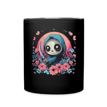 Kawaii Reaper Pastel Goth Cute Anime - Tasse einfarbig - Schwarz - Vorne