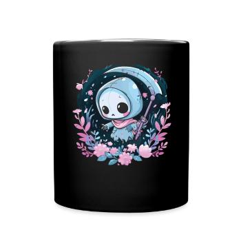 Kawaii Reaper Pastel Goth Cute Anime - Tasse einfarbig - Schwarz - Vorne