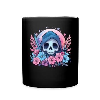 Kawaii Reaper Pastel Goth Cute Anime - Tasse einfarbig - Schwarz - Vorne