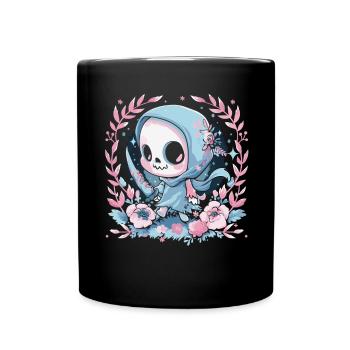 Kawaii Reaper Pastel Goth Cute Anime - Tasse einfarbig - Schwarz - Vorne