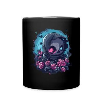 Kawaii Reaper Pastel Goth Cute Anime - Tasse einfarbig - Schwarz - Vorne