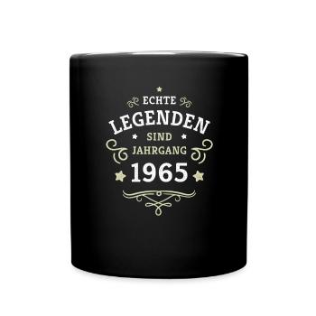 60e anniversaire Les légendes sont nées en 1965 - Mug uni - noir - Devant