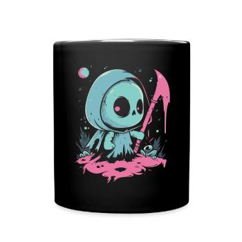 Kawaii Reaper Pastel Goth Cute Anime - Tasse einfarbig - Schwarz - Vorne