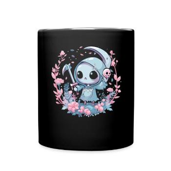 Kawaii Reaper Pastel Goth Cute Anime - Tasse einfarbig - Schwarz - Vorne