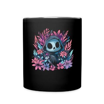 Kawaii Reaper Pastel Goth Cute Anime - Tasse einfarbig - Schwarz - Vorne