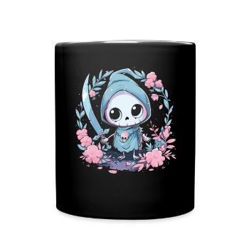 Kawaii Reaper Pastel Goth Cute Anime - Tasse einfarbig - Schwarz - Vorne