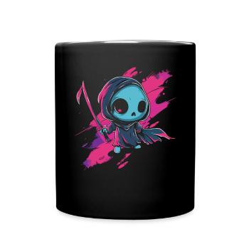 Kawaii Reaper Pastel Goth Cute Anime - Tasse einfarbig - Schwarz - Vorne