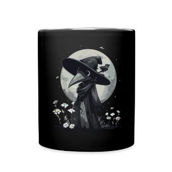Plague Doctor Kawaii Pastel Gothic - Tasse einfarbig - Schwarz - Vorne