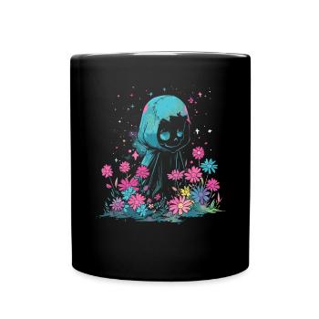 Kawaii Reaper Pastel Goth Cute Anime - Tasse einfarbig - Schwarz - Vorne
