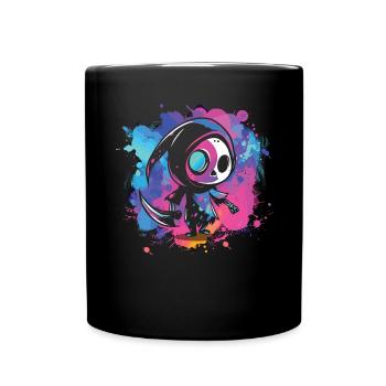 Kawaii Reaper Pastel Goth Cute Anime - Tasse einfarbig - Schwarz - Vorne