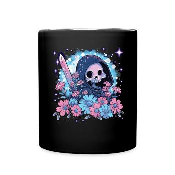 Kawaii Reaper Pastel Goth Cute Anime - Tasse einfarbig - Schwarz - Vorne