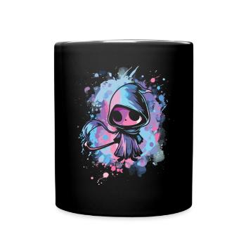Kawaii Reaper Pastel Goth Cute Anime - Tasse einfarbig - Schwarz - Vorne