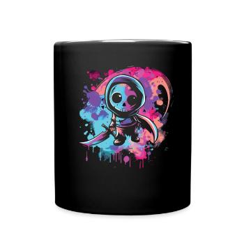 Kawaii Reaper Pastel Goth Cute Anime - Tasse einfarbig - Schwarz - Vorne