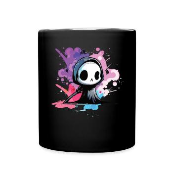 Kawaii Reaper Pastel Goth Cute Anime - Tasse einfarbig - Schwarz - Vorne