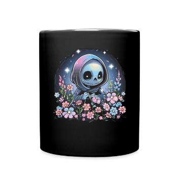 Kawaii Reaper Pastel Goth Cute Anime - Tasse einfarbig - Schwarz - Vorne