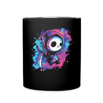 Kawaii Reaper Pastel Goth Cute Anime - Tasse einfarbig - Schwarz - Vorne