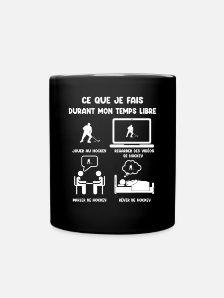 Freizeit Hockey lustiger Humor - Tasse einfarbig - Schwarz