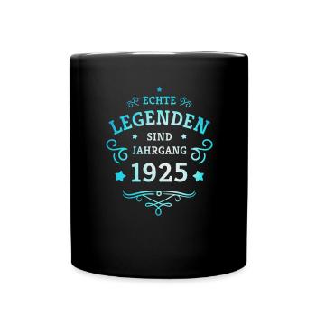 100th Birthday Real Legends are Born in 1925 - Full Colour Mug - black - Front