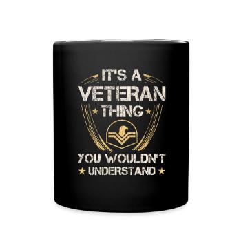Veteran Medicated Dysfunctional - Tasse einfarbig - Schwarz - Vorne