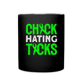 Wear Green Lyme Disease Awareness - Full Colour Mug - black - Front