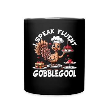 Gobblegool Dinde Thanksgiving - Mug uni - noir - Devant